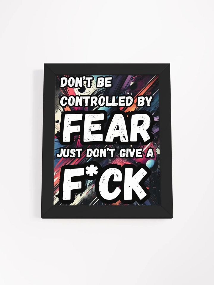 Fearless Graffiti Motivation Poster | 