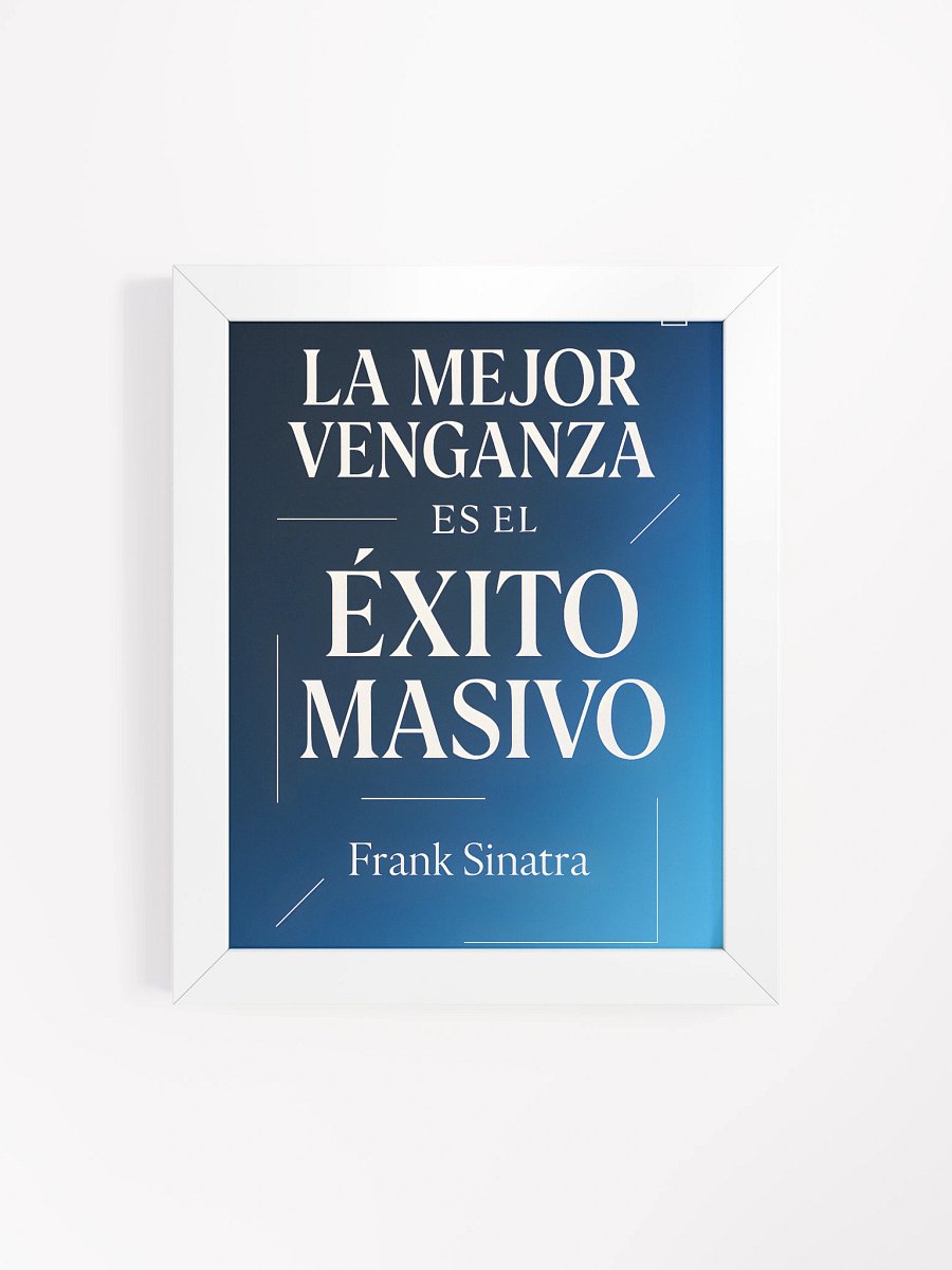Póster de éxito moderno con cita viral de Frank Sinatra en español product image (4)