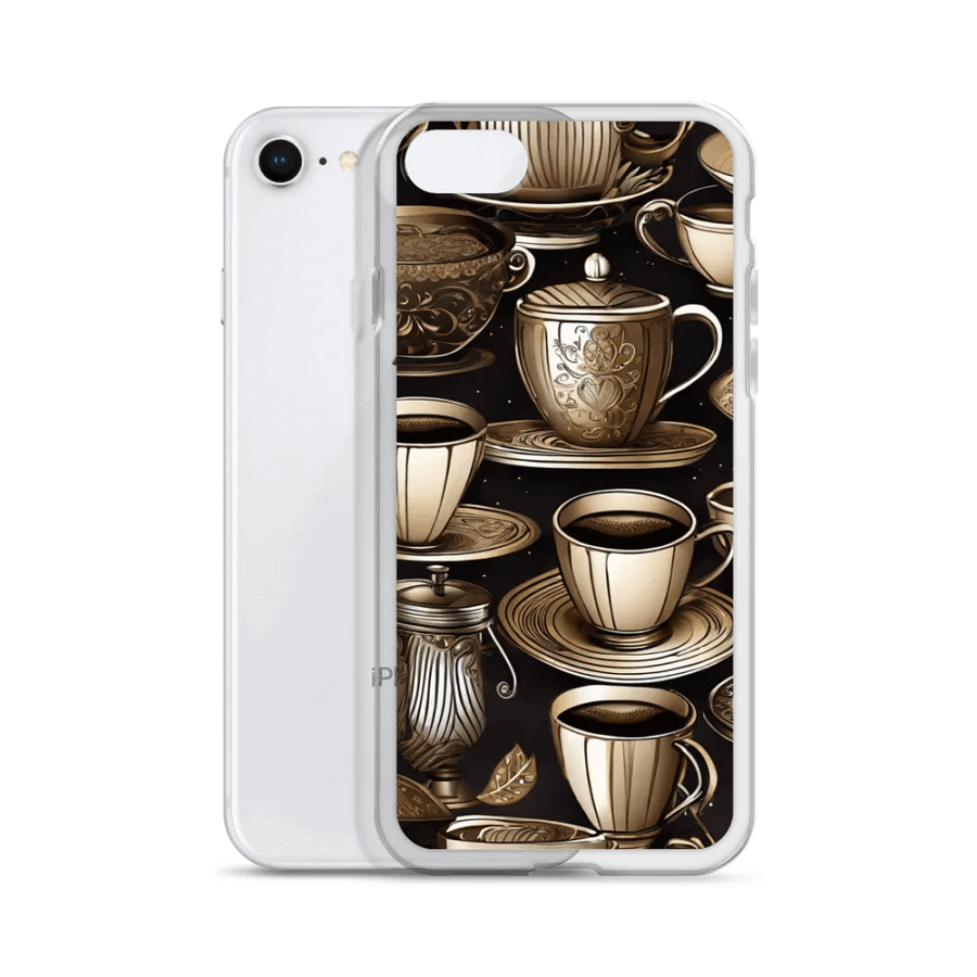 Vintage Elegance Tea and Coffee Cup Collection iPhone Case product image (51)