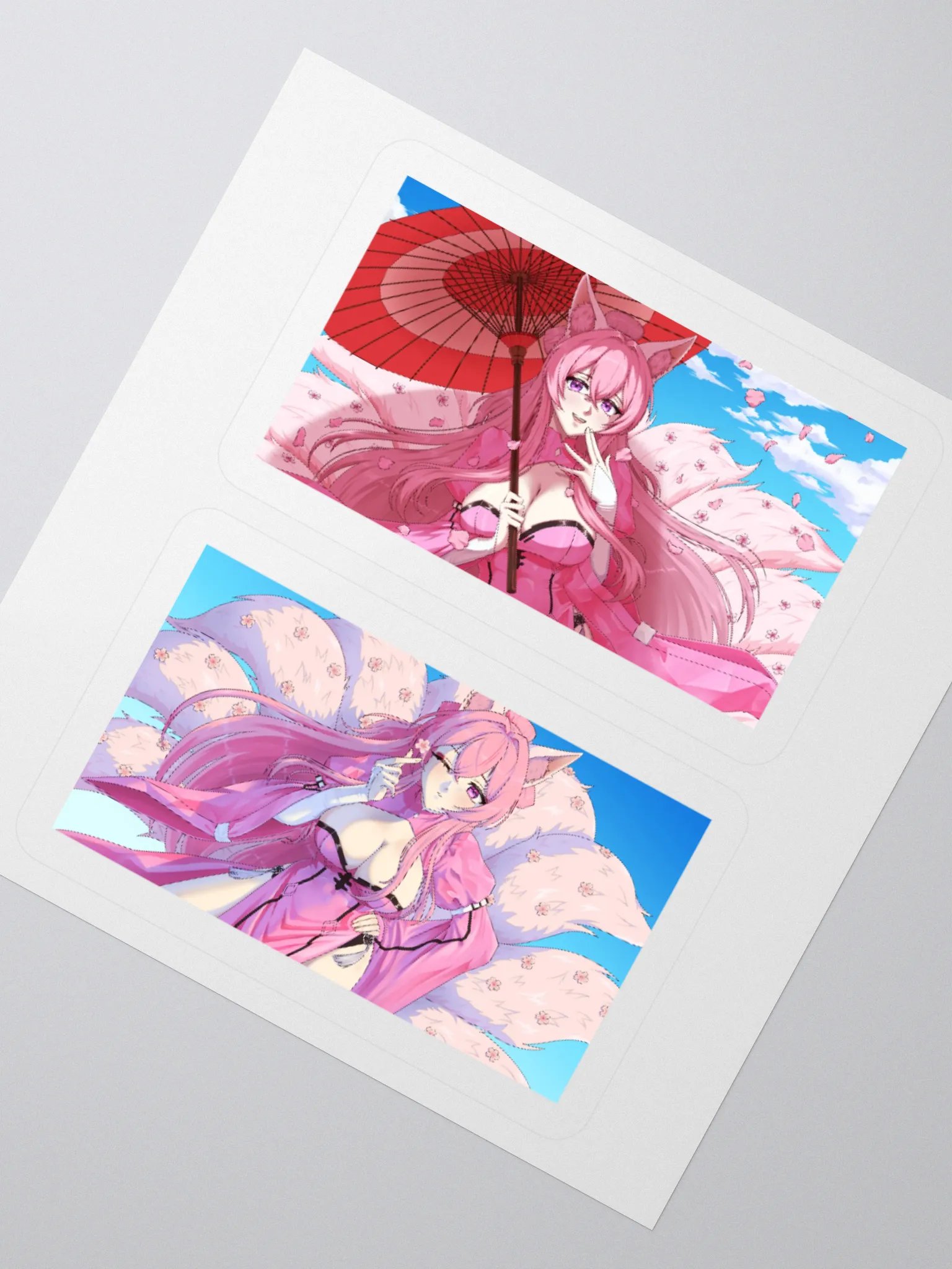 Aizuke Sakura Kitsune Stickers product image (2)