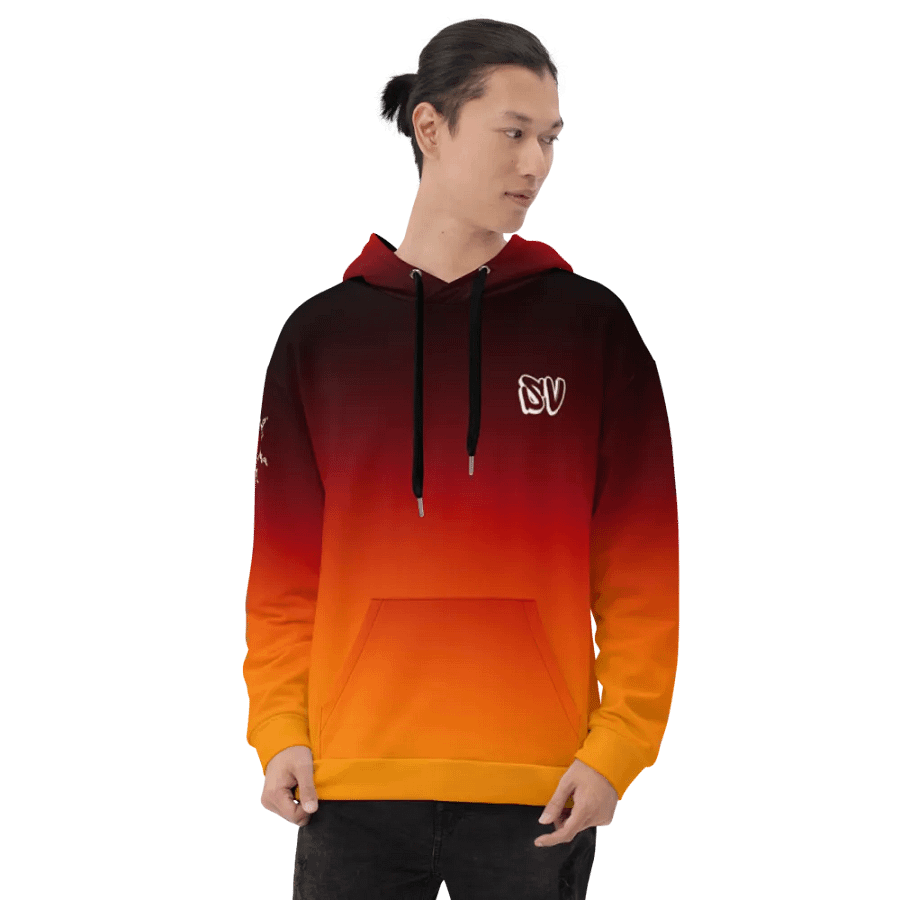 STRAIGHT VIBIN NEON COLOR FADE STYLE KURAMA + NARUTO HOODIE product image (8)