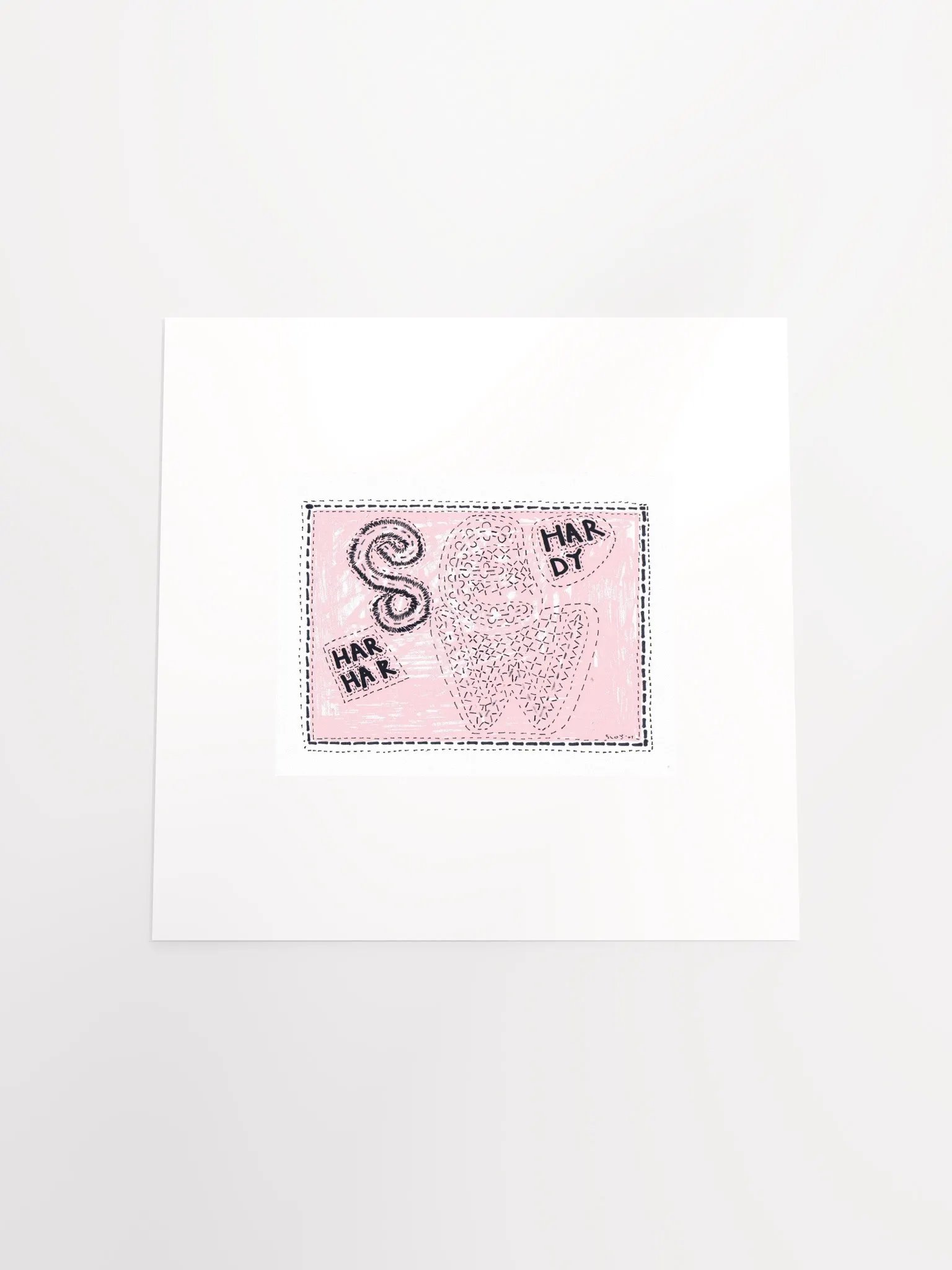 sew hardy har har panel card print product image (2)