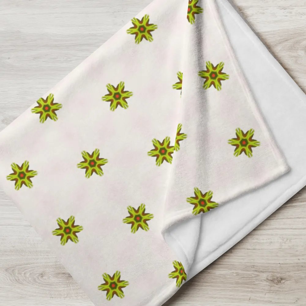 Star Flower Seamless Patterned Throw Blanket product image (3)