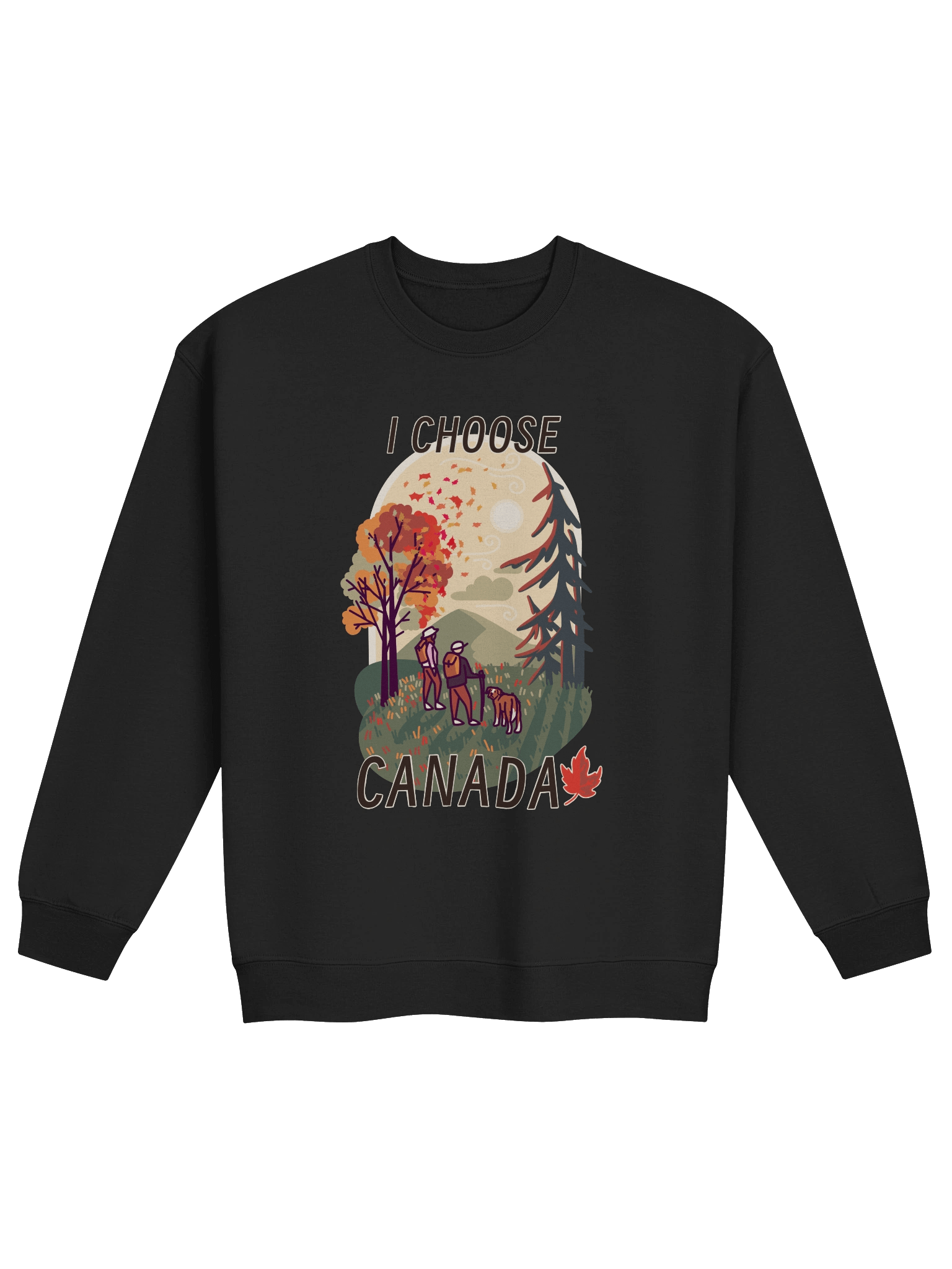 I CHOOSE CANADA, FALL EDITION crewneck sweatshirt by Claus Kellerman POV product image (1)