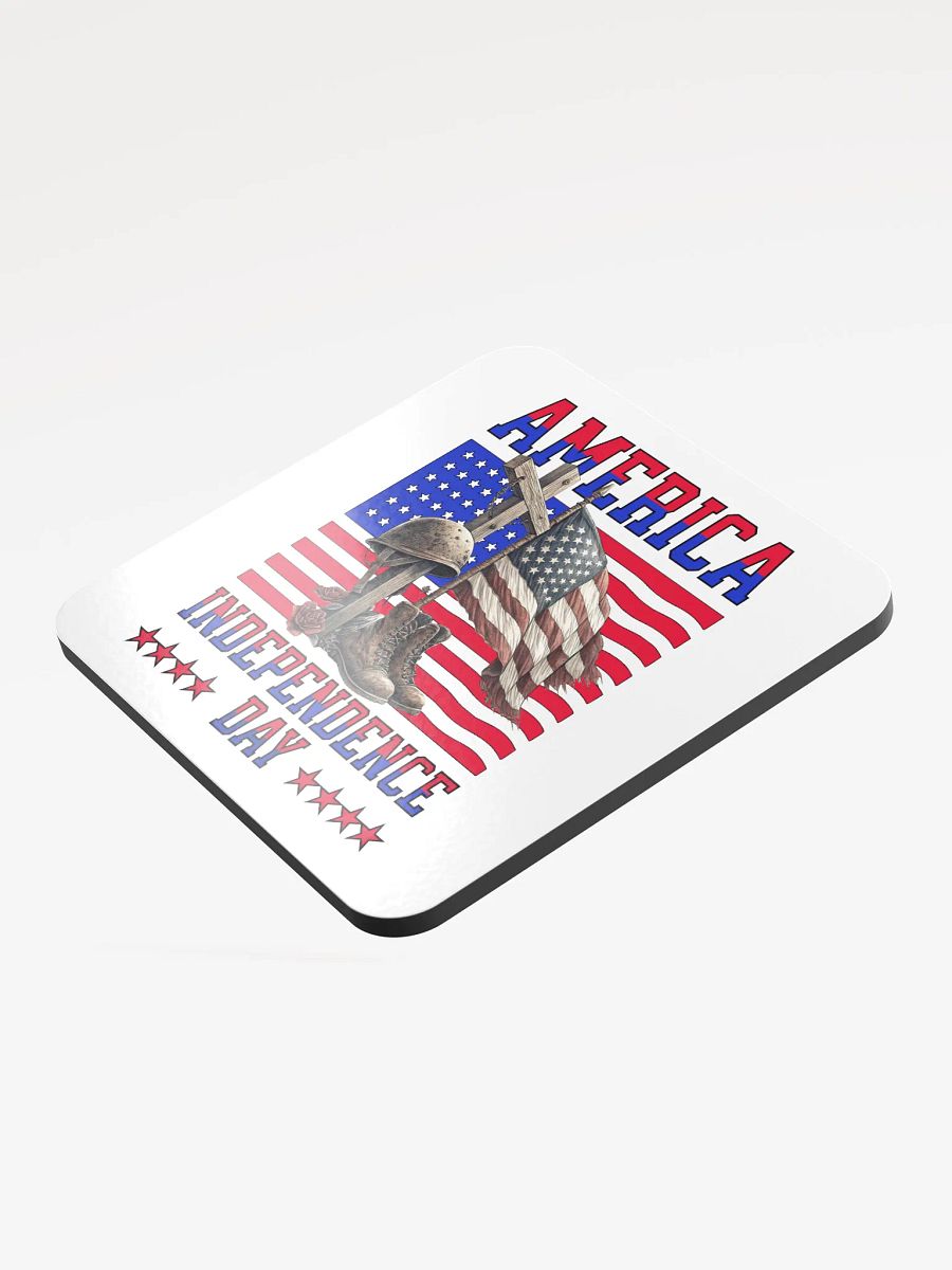 America Independence Day Patriotic Tribute Glossed Coaster product image (4)