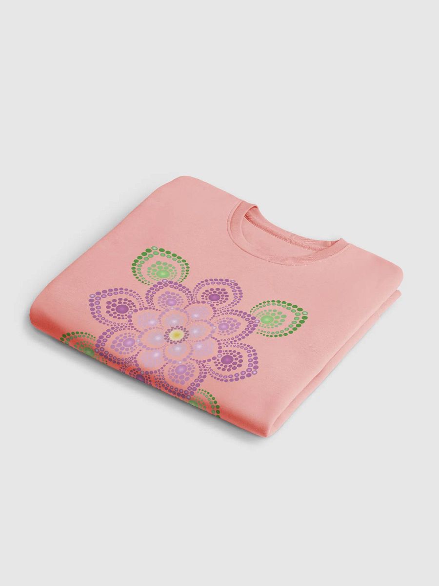 Purple and Green Mandala Unisex Eco Sweatshirt product image (10)