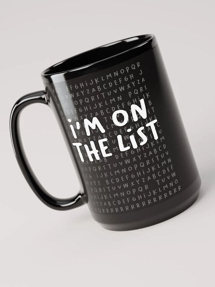 The List Black Mug (15oz) product image (1)