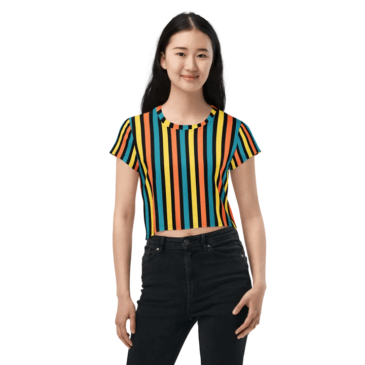 Colorful Stripe Crop Top product image (2)
