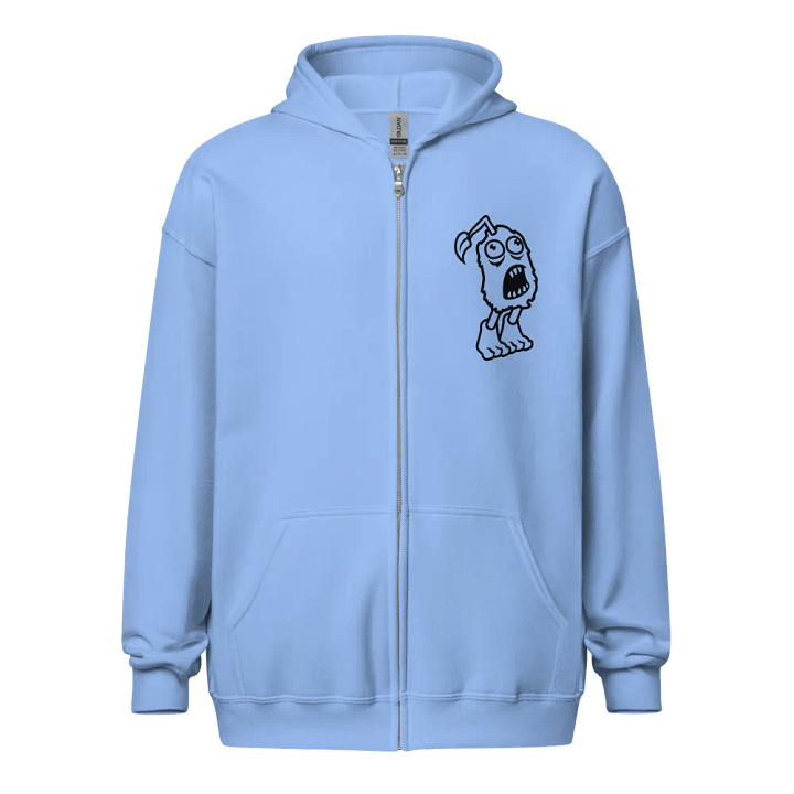 Furcorn (Black on Light) Zip-up Hoodie product image (1)