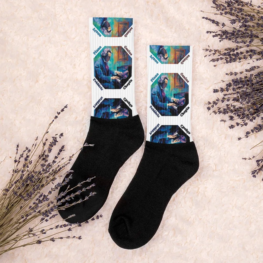 Frédéric Chopin [Playing Piano] - Piano Genius | Socks product image (4)