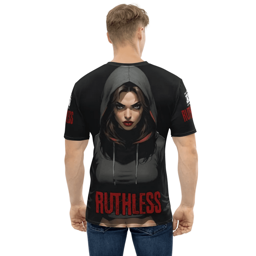 RUTHLESS Graphic AOP Unisex Polyester Tee product image (4)