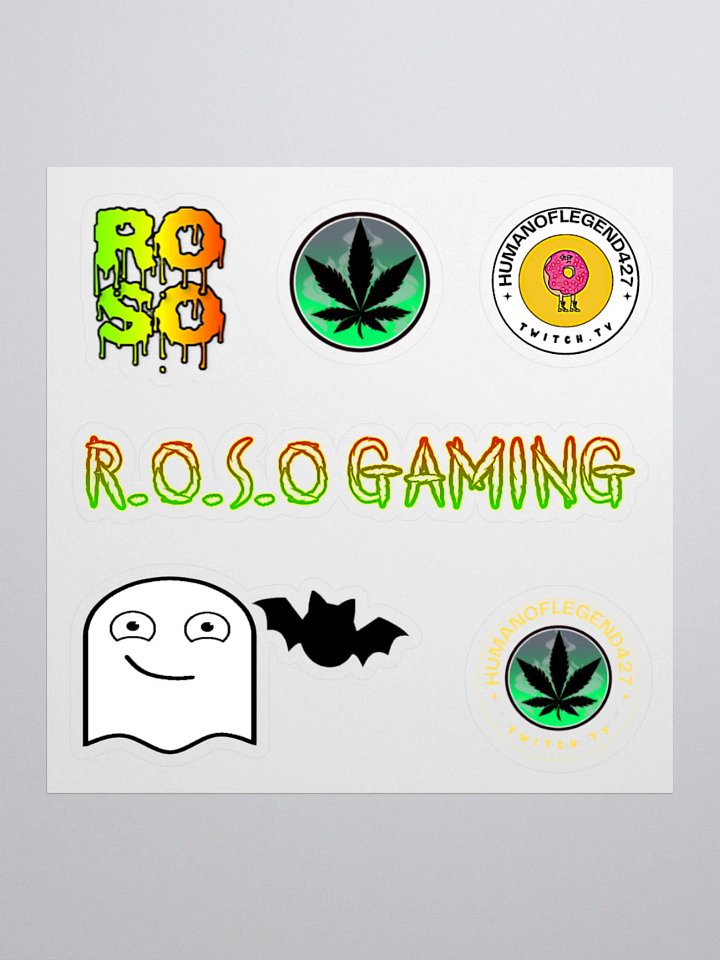 R.O.S.O Gaming Kiss Cut Sticker Pack product image (3)