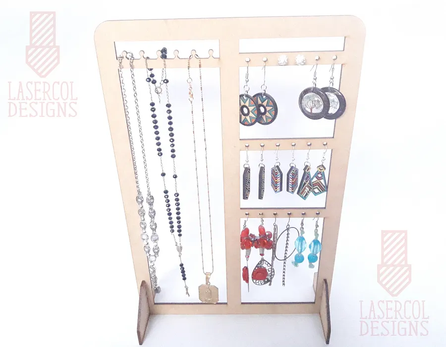 Earring Necklace Holder Stand - Laser Cut Files product image (4)