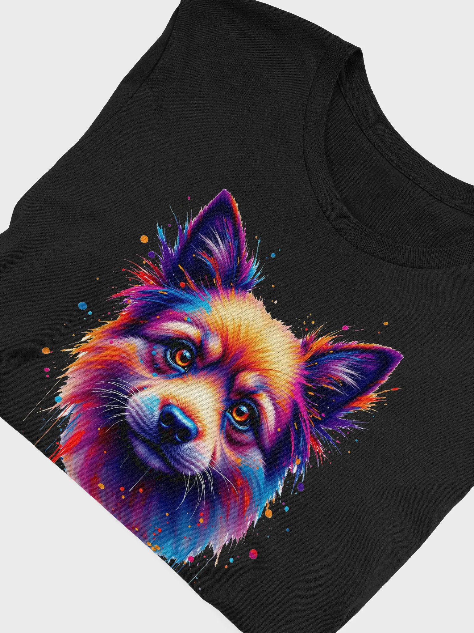 Vibrant Dog Face Abstract T-Shirt product image (52)