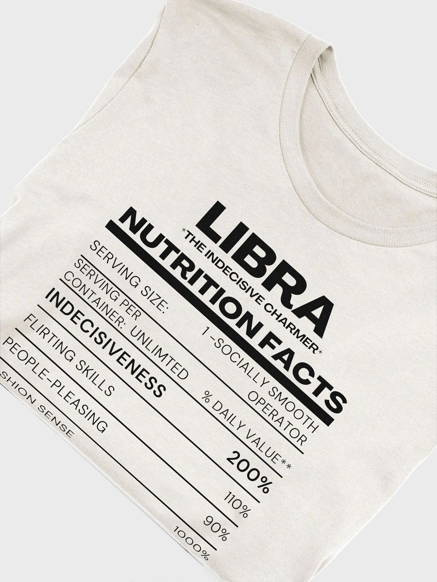 Libra Nutrition Facts T-Shirt product image (10)