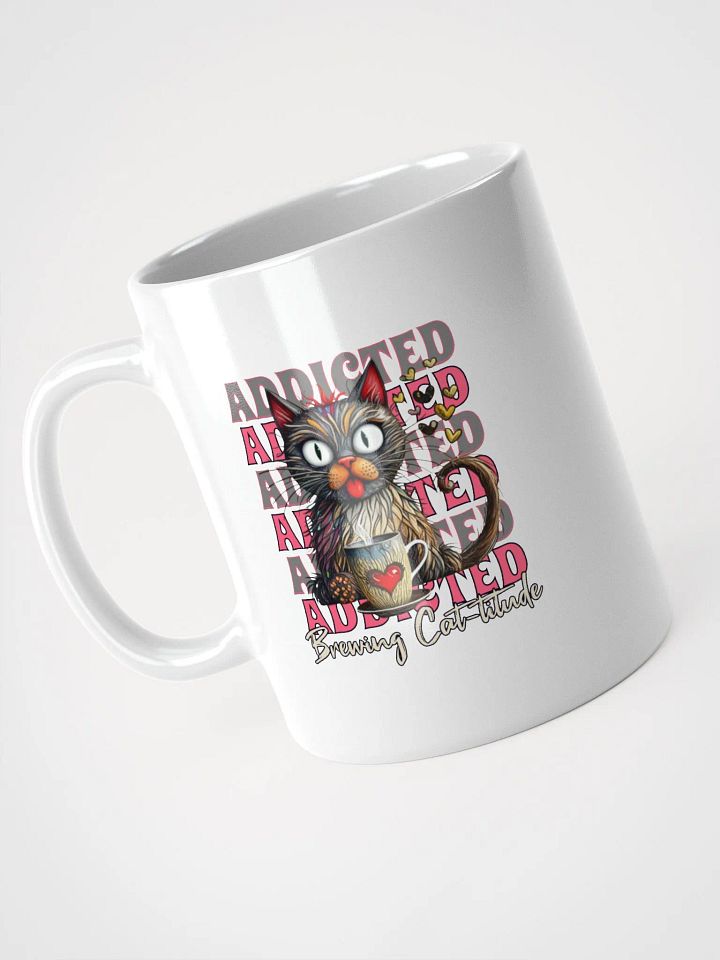 Addicted Brewing Cat-titude White Glossy Mug product image (2)