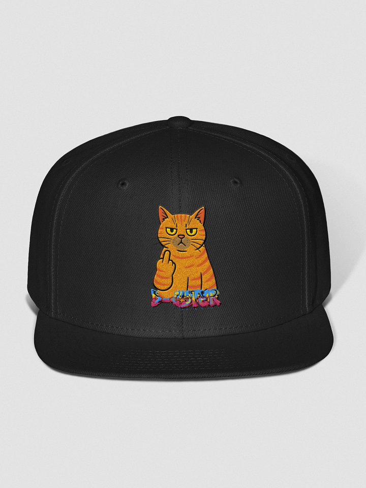 Dcyfer Cat Middle Finger Snapback Cap product image (3)