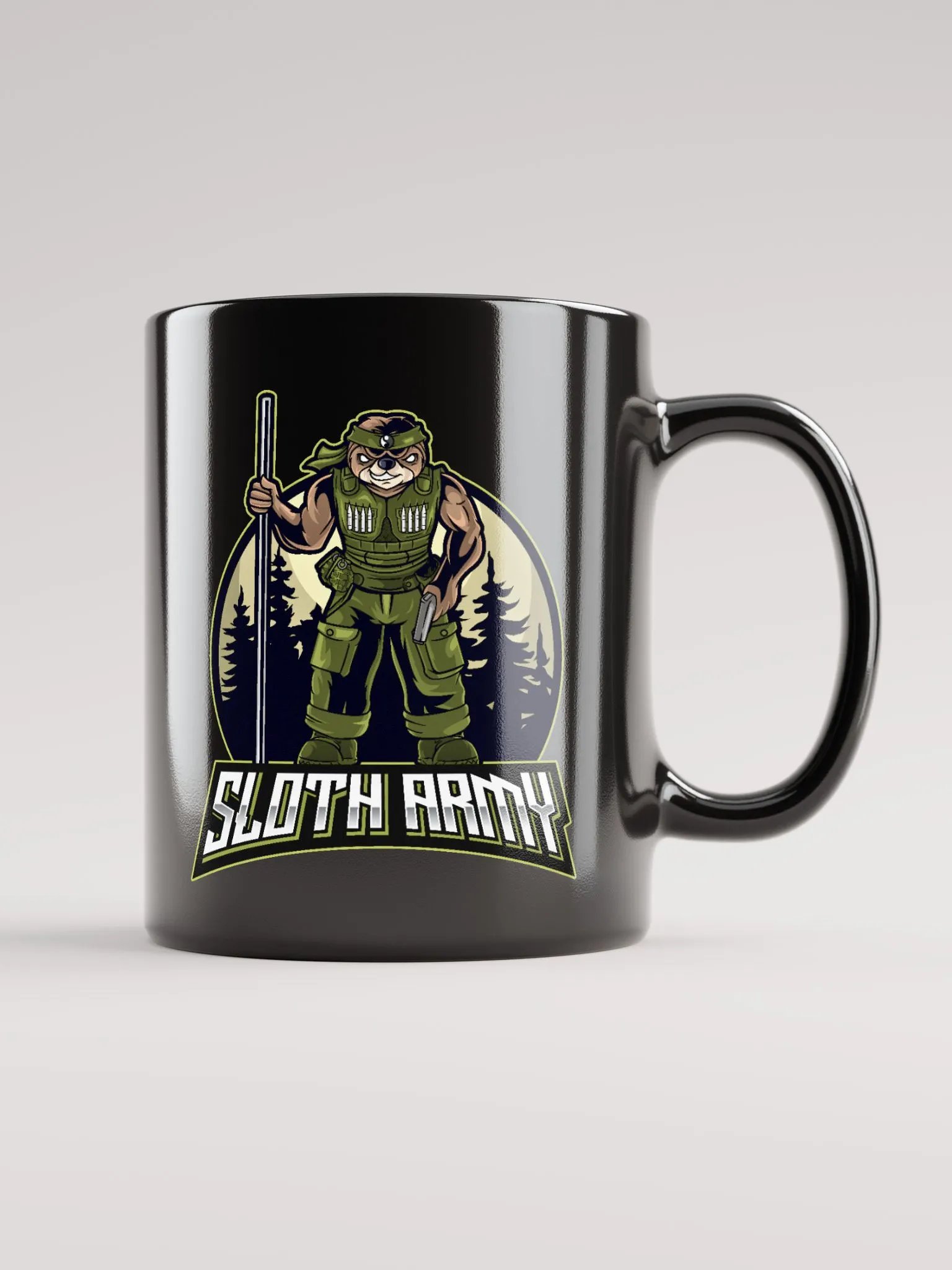 SlothArmy Black Mug product image (2)
