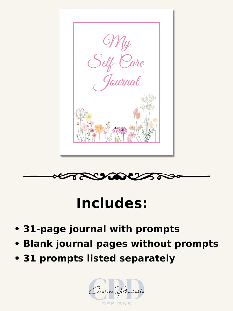 Printable Self Care Journal With Prompts product image (2)