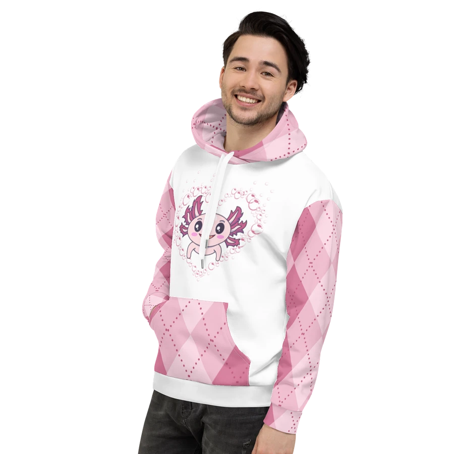 Pink And White Axolotl Hoodie product image (2)