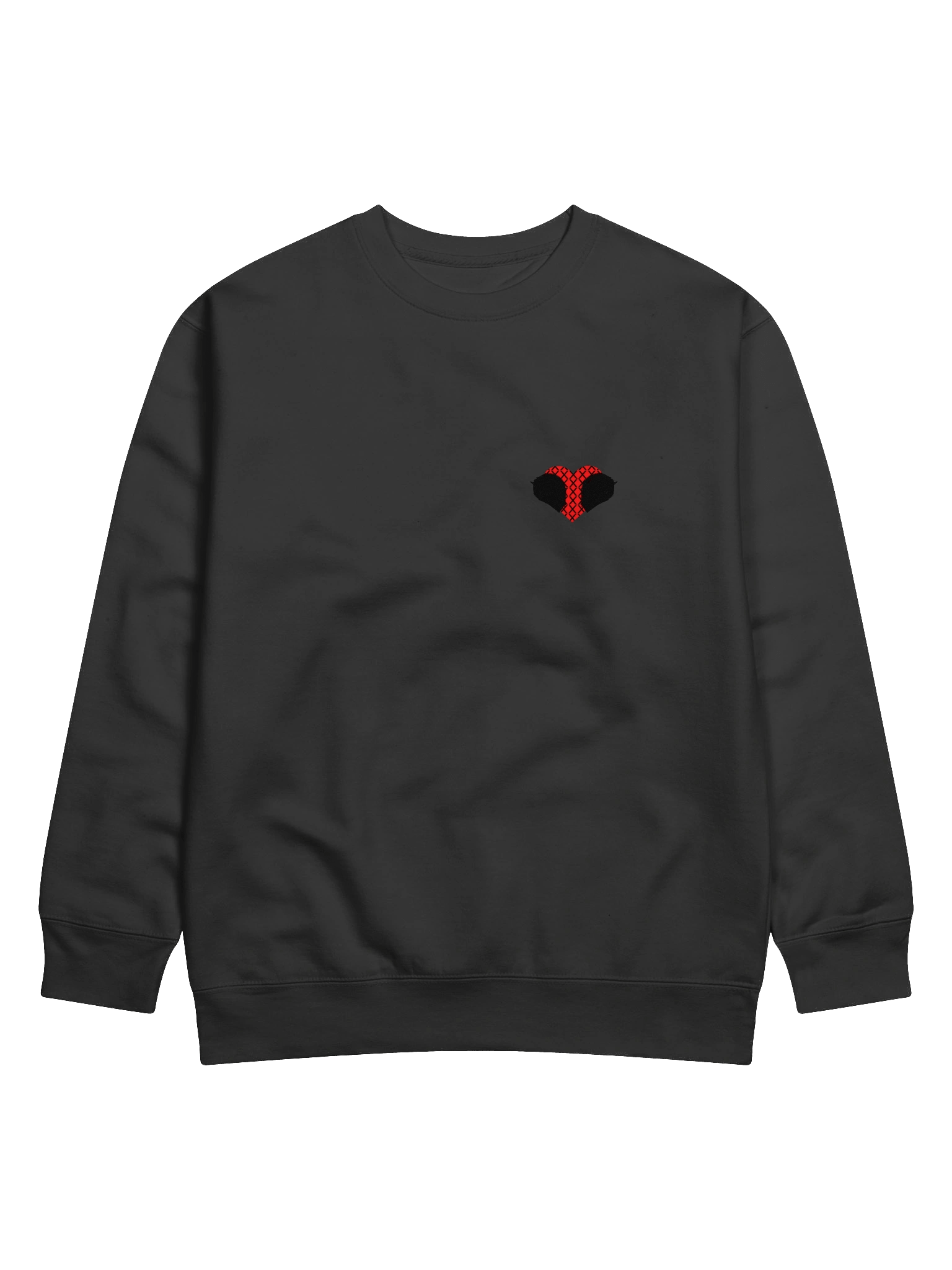 Matching Road Helmet Heart (Black-Right) | Crewneck product image (2)