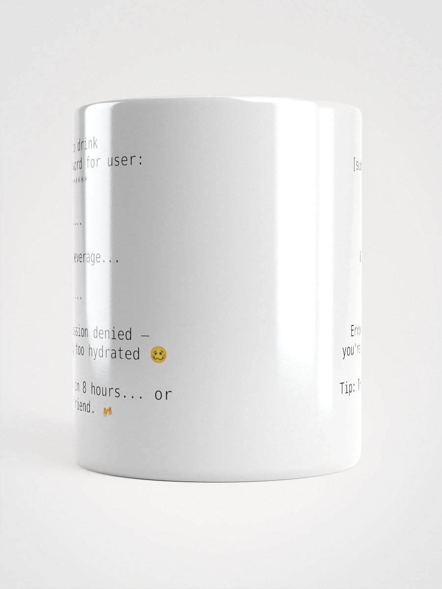 White Mug - sudo drink product image (5)