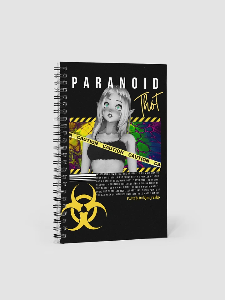 Paranoid Thot Downward Spiral notebook product image (1)
