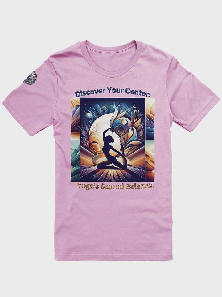 Discover Your Center: Yoga's Sacred Balance.-Bella+Canvas Supersoft T-Shirt product image (1)