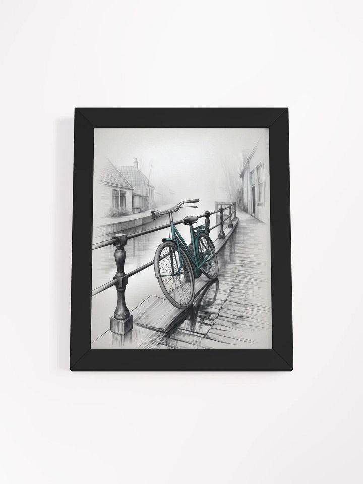 Misty Canal Bicycle Serenity Poster product image (2)