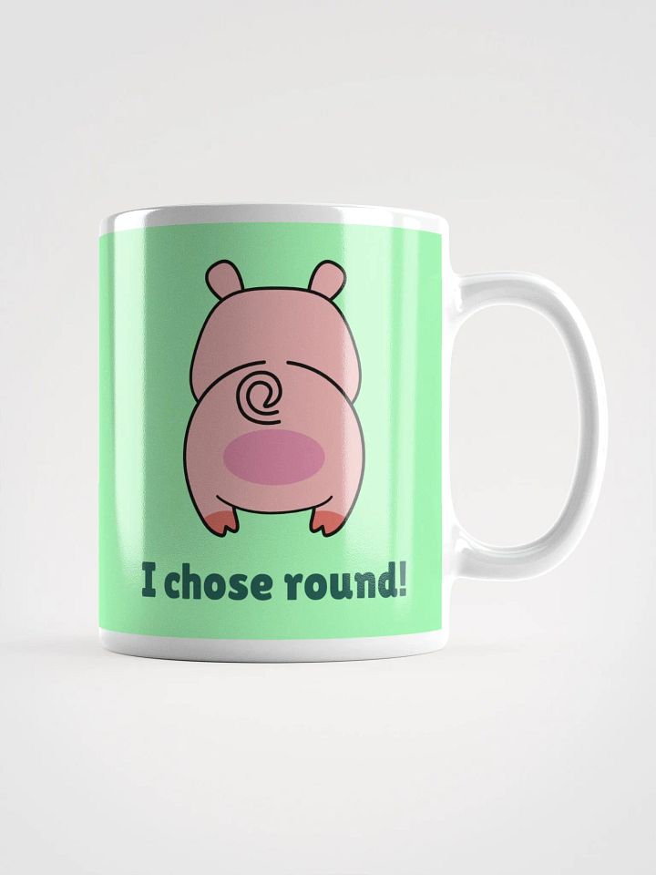 Adorable Pig Coffee Mug: I'm in Shape, I Chose Round | Perfect Gift for Pig Lovers! product image (2)