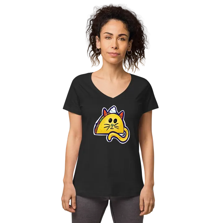 Taco Cat VNeck Tee product image (1)