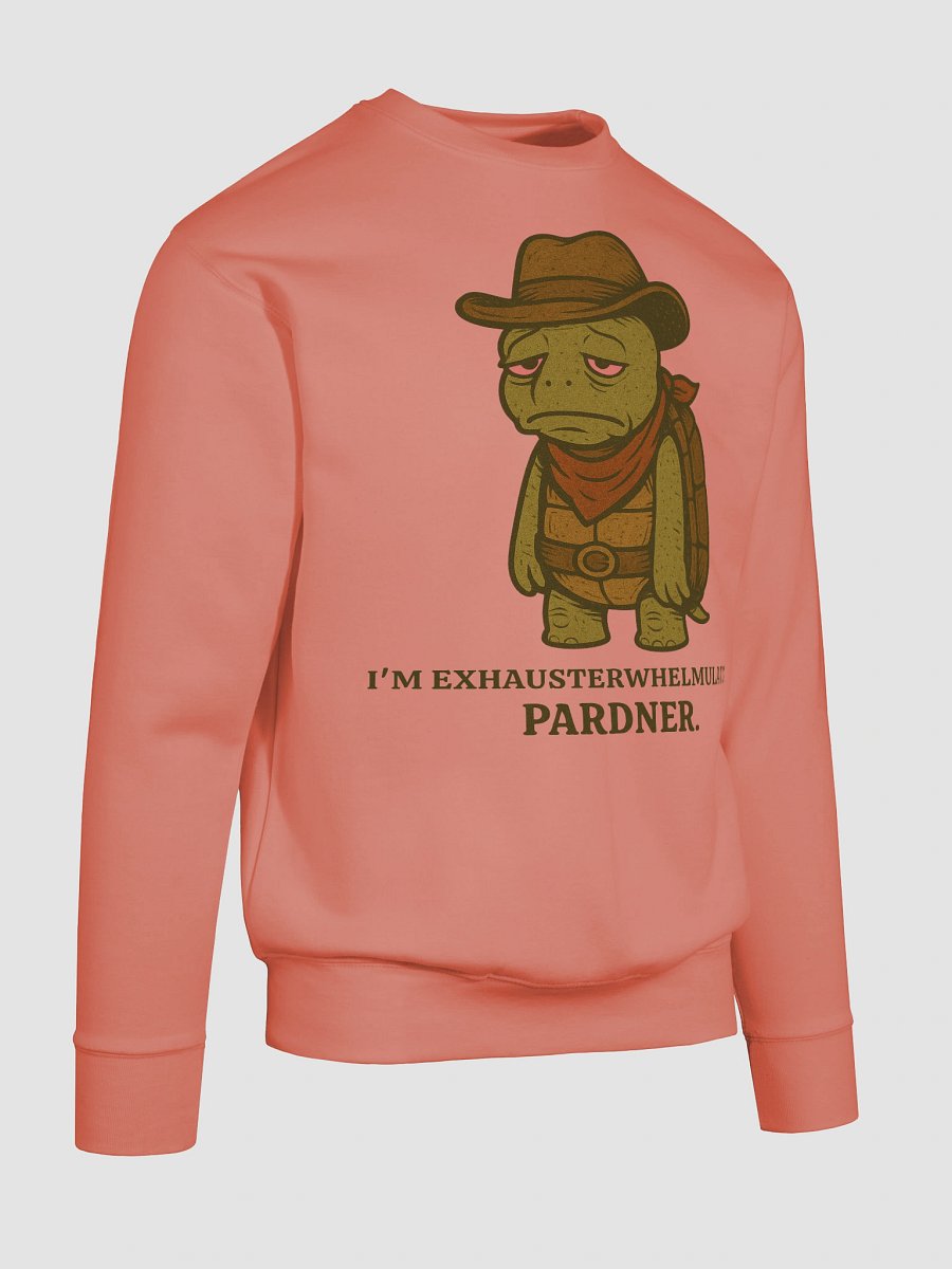Tired Cowboy Turtle Sweatshirt product image (10)