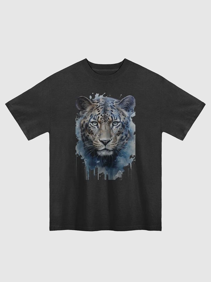 Leopard Gaze Watercolor Oversized Tee product image (3)