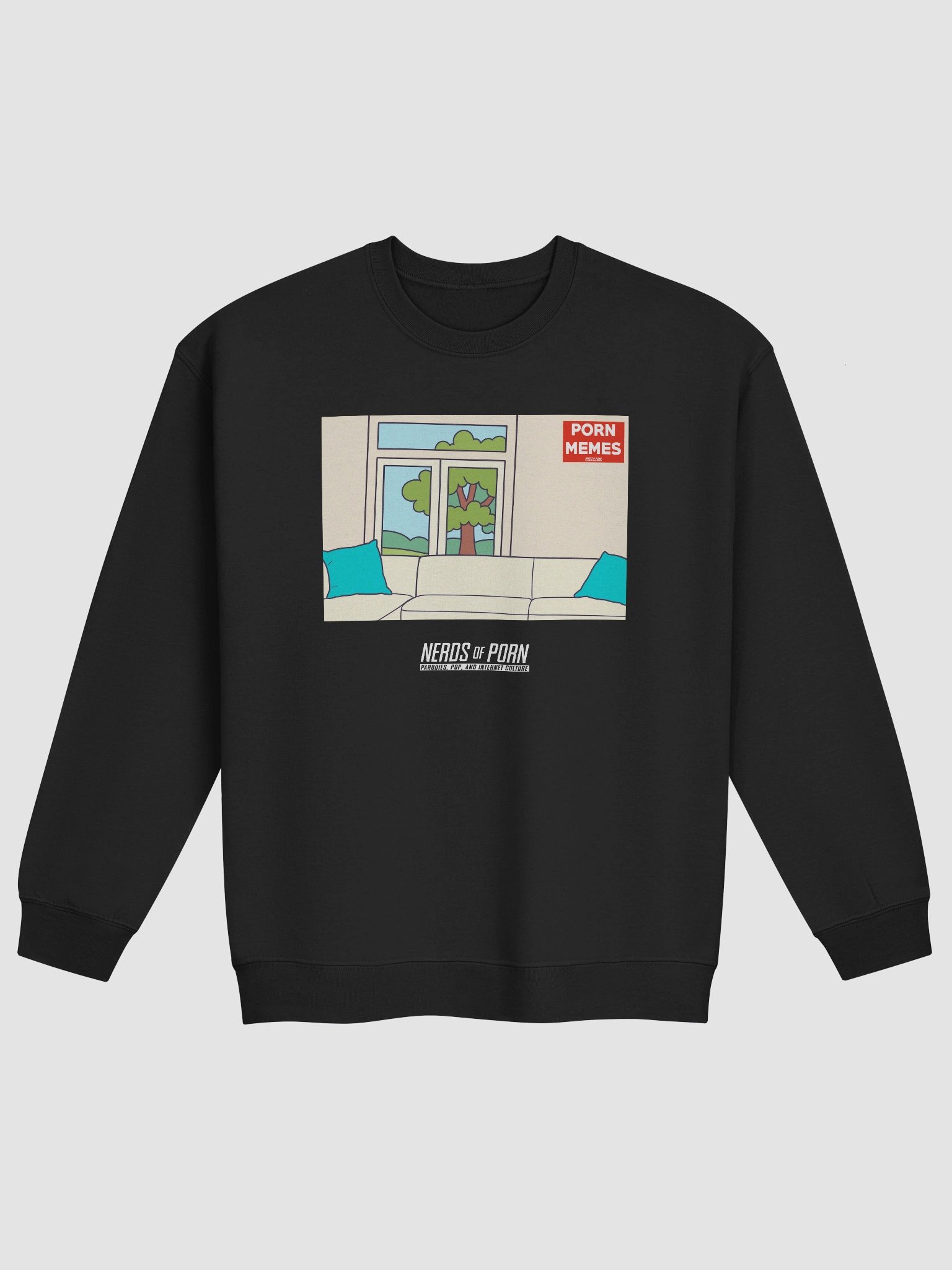 Casting Couch Porn Meme Sweater (black) product image (1)