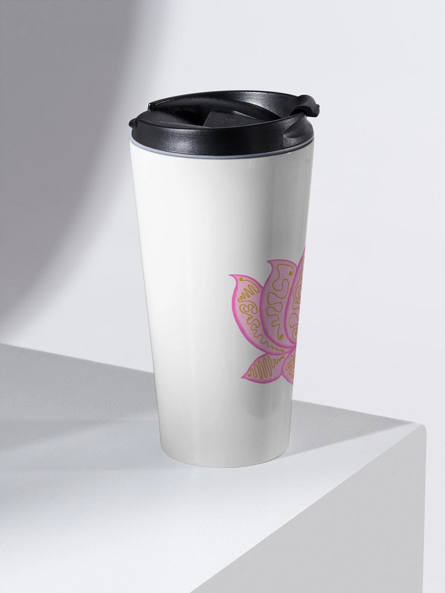 Golden Lotus Stainless Steel Travel Mug product image (2)