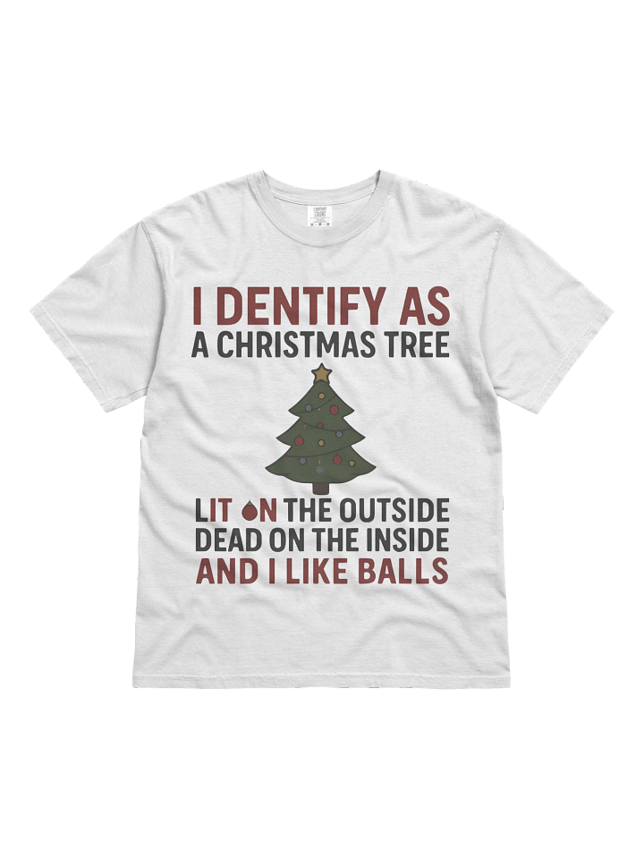 I Identify As A Christmas Tree Lit On The Outside Shirt product image (1)