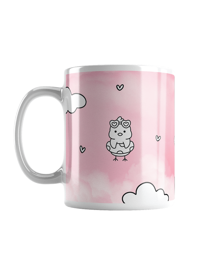 Snuggly Friends White Mug - Coloring Edition with Pink Background product image (1)