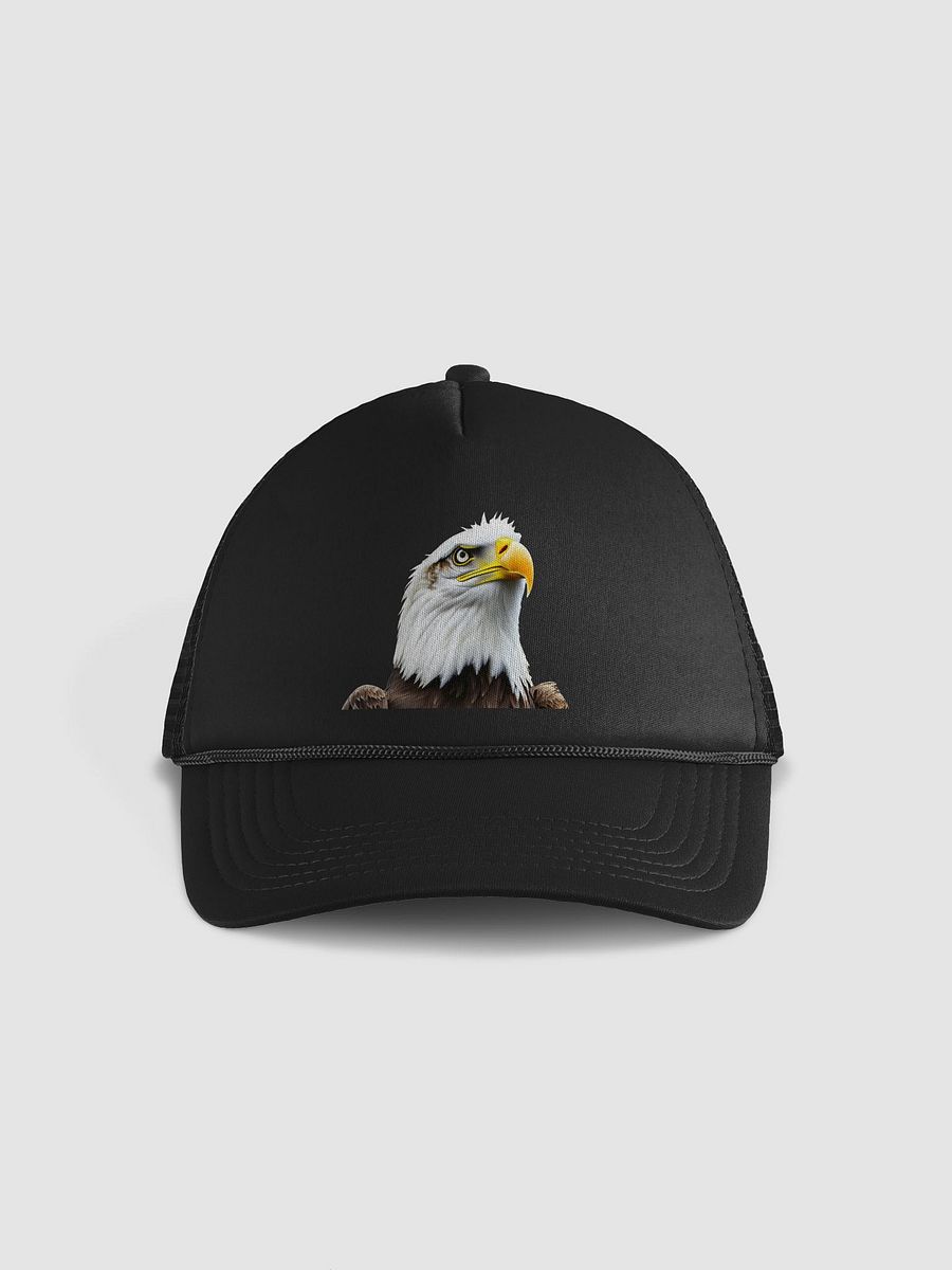 Soar with Majesty: The Leucistic Bald Eagle Valucap VC700 Foam Trucker Hat product image (1)