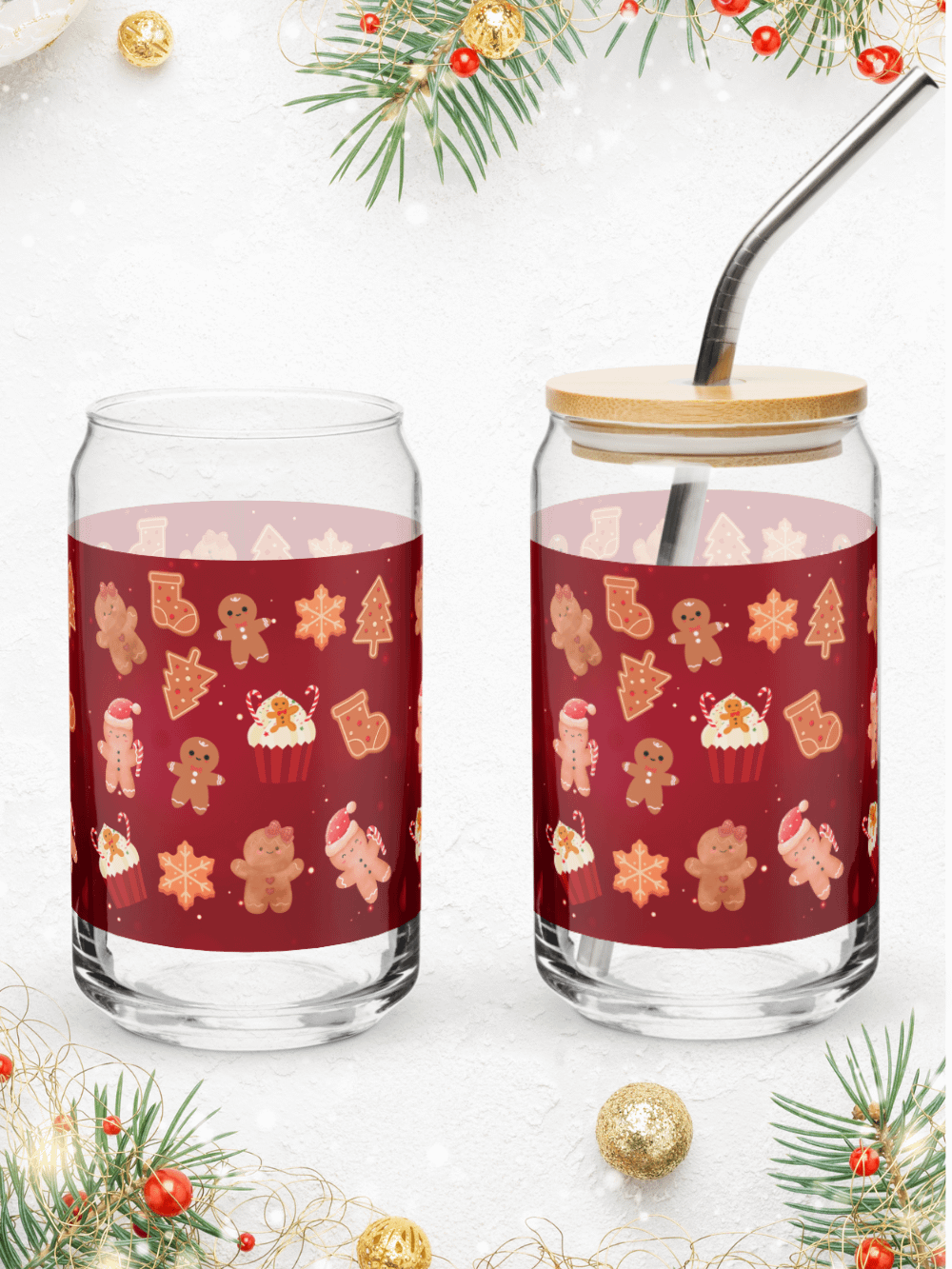 Gingerbread Cookies Glass Set product image (1)