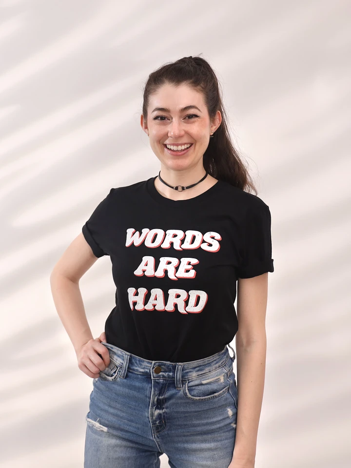 Words Are Hard Retro Tee product image (1)