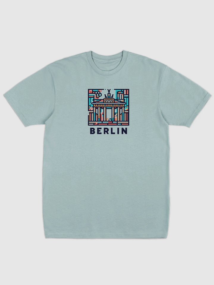 Cotton Heritage Men's Premium Heavyweight Tee | AI Design Berlin city product image (1)