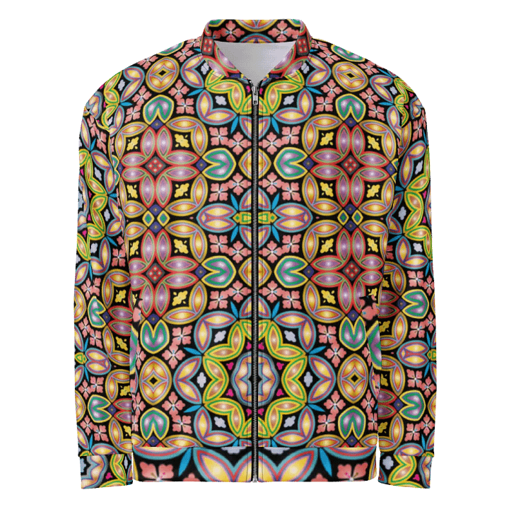 Batik Kawung Red Bomber Jacket product image (1)