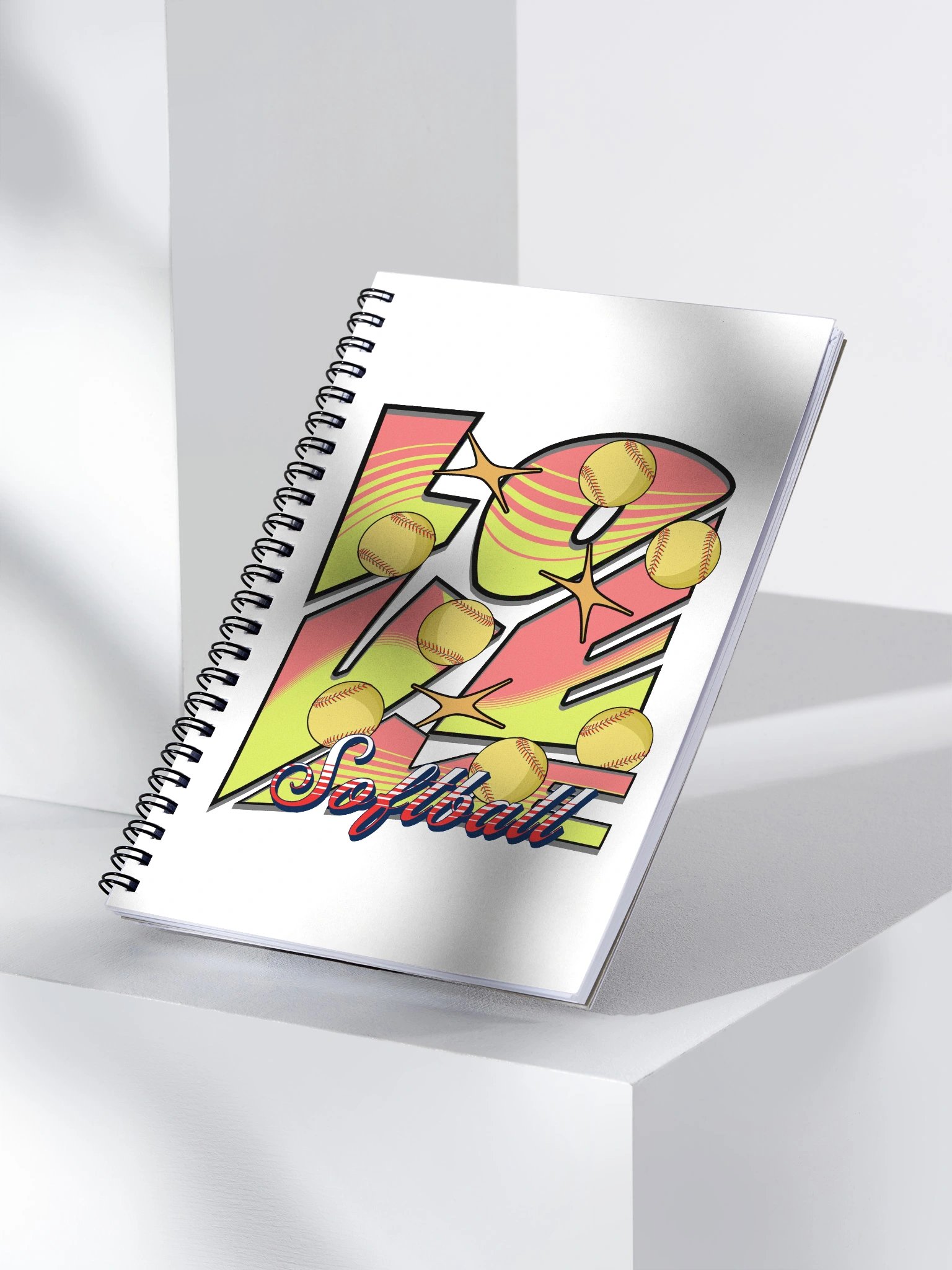 Softball Me Softball Spiral Notebook product image (3)