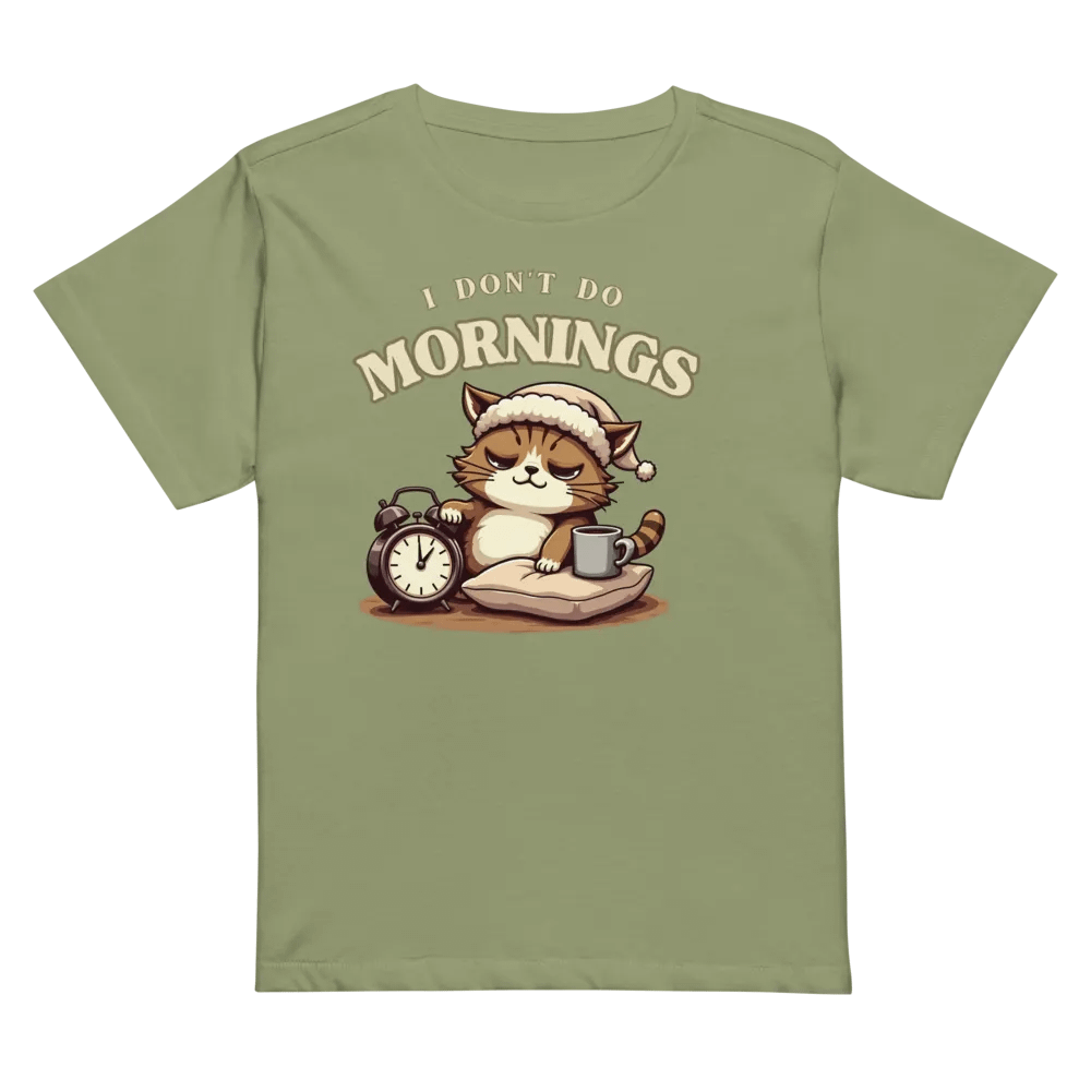 Sleepy Cat Morning Vibes Tee product image (32)