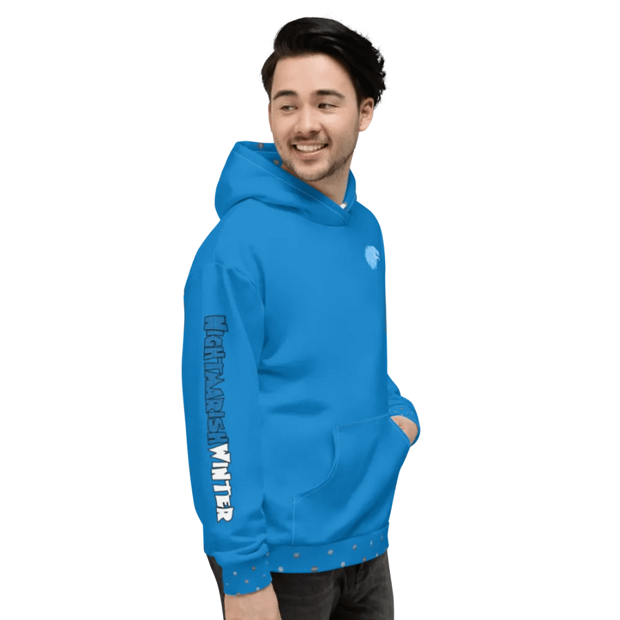 Blue Winter is Here Hoodie - back product image (5)
