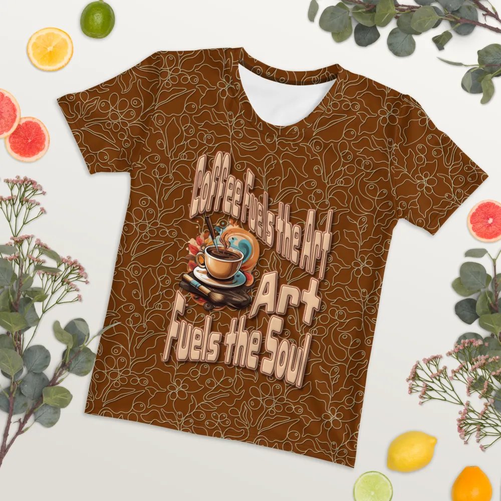 Coffee Fuels the Art All Over Print T-shirt product image (7)