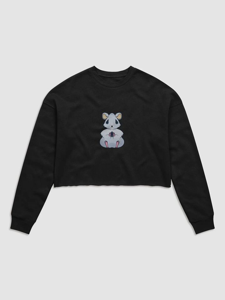 Hamster Holding A Seed Crop Top Sweat Shirt product image (1)