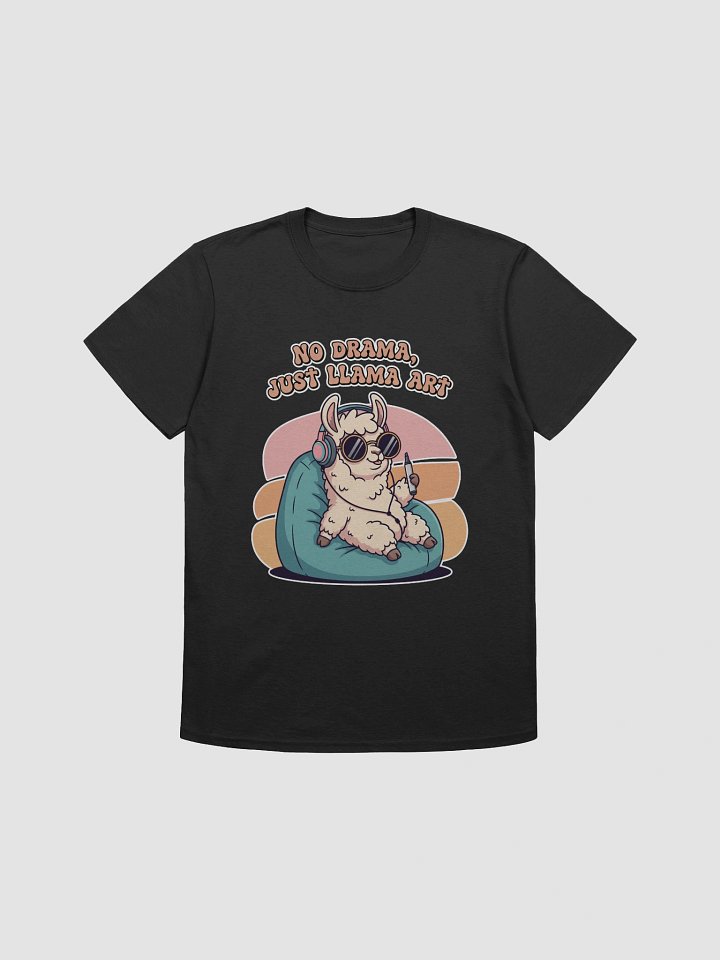Chill Llama with Marker Unisex T-Shirt product image (1)