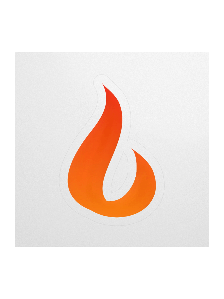 "Burn Music" Logo Sticker product image (1)