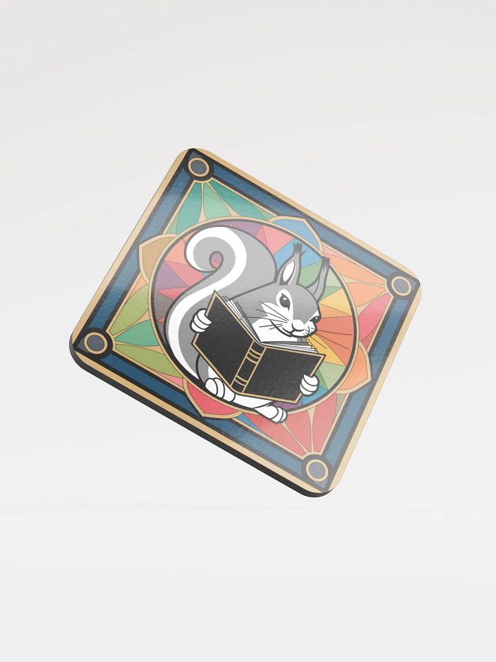Coaster or micro art piece: reading pooky and stained glass product image (1)